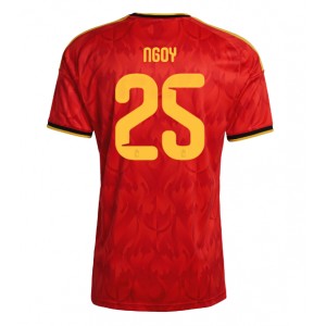 Belgia Nathan Ngoy #25 Jalkapallovaatteet Kotipaita MM-kisat 2026 Lyhythihainen